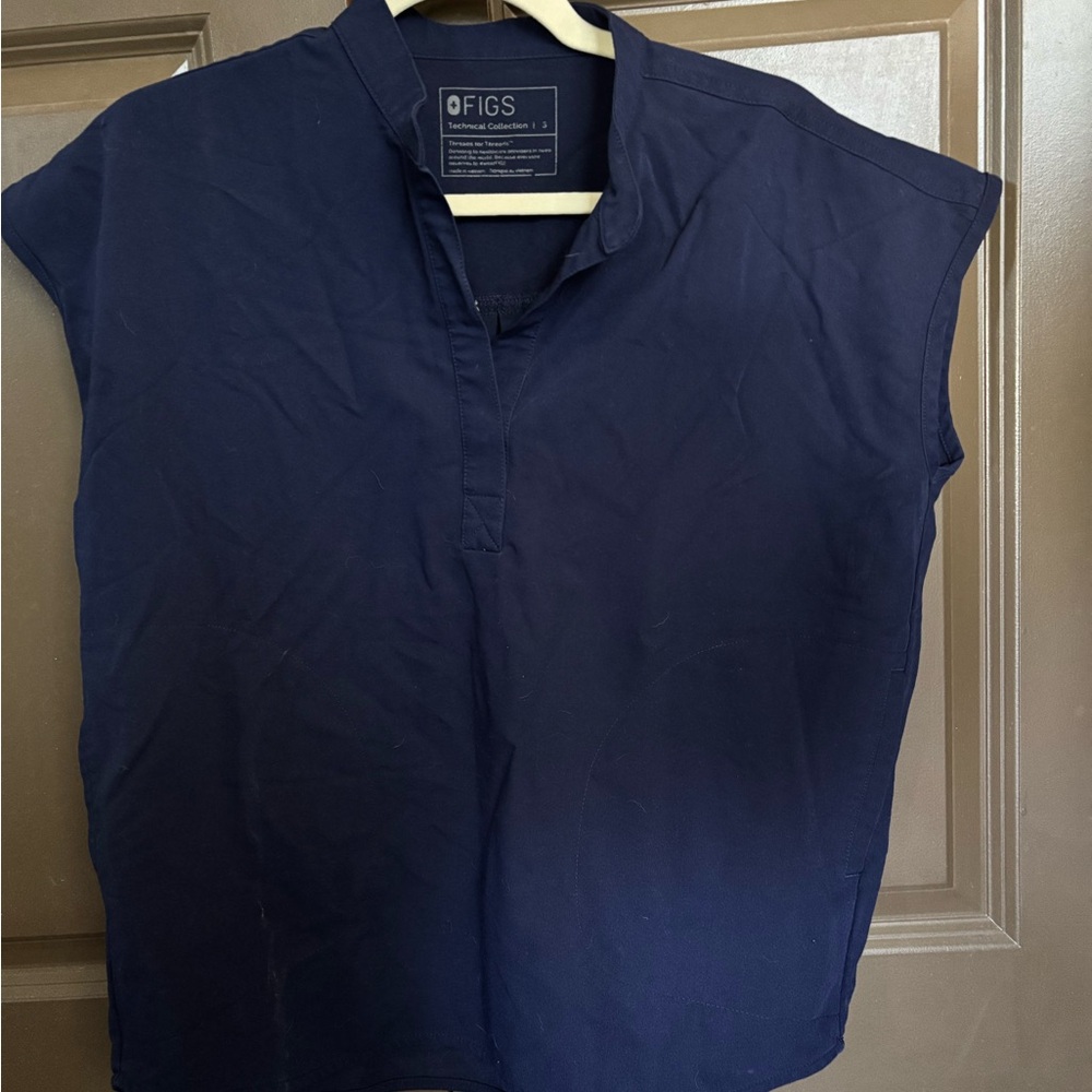 SOLD Figs Navy Blue Scrub Top pants set